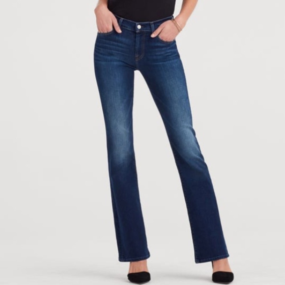 CITIZENS OF HUMANITY | Blue Denim Boot Cut Embroidered Pocket Jeans size…